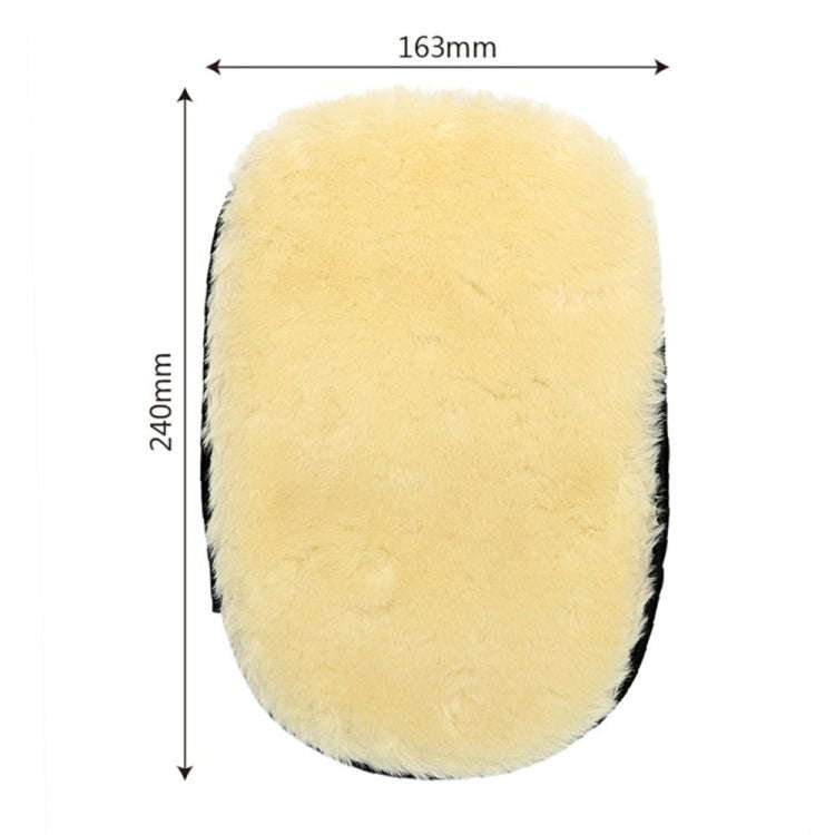 Car Styling Wool Soft Car Washing Gloves Cleaning Brush Motorcycle Washer Care Products(Black)