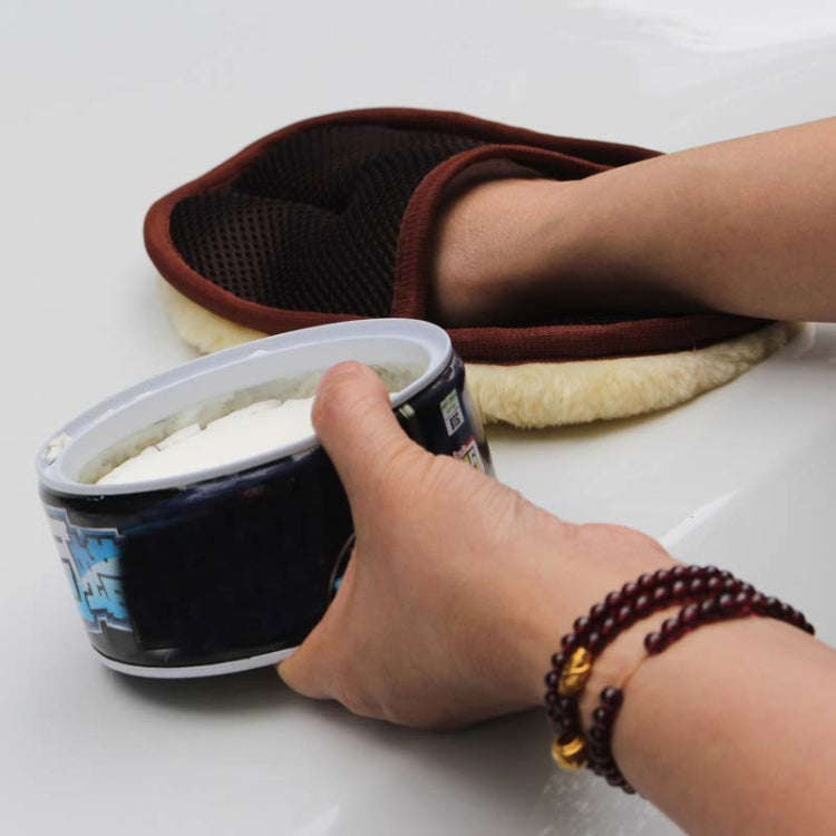 Car Styling Wool Soft Car Washing Gloves Cleaning Brush Motorcycle Washer Care Products(Brown)