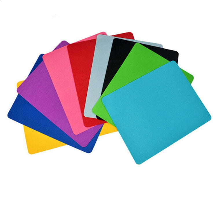10 PCS Optical Solid Color Office Computer Anti-Slip Wrist Rests Mouse Pad(Yellow)