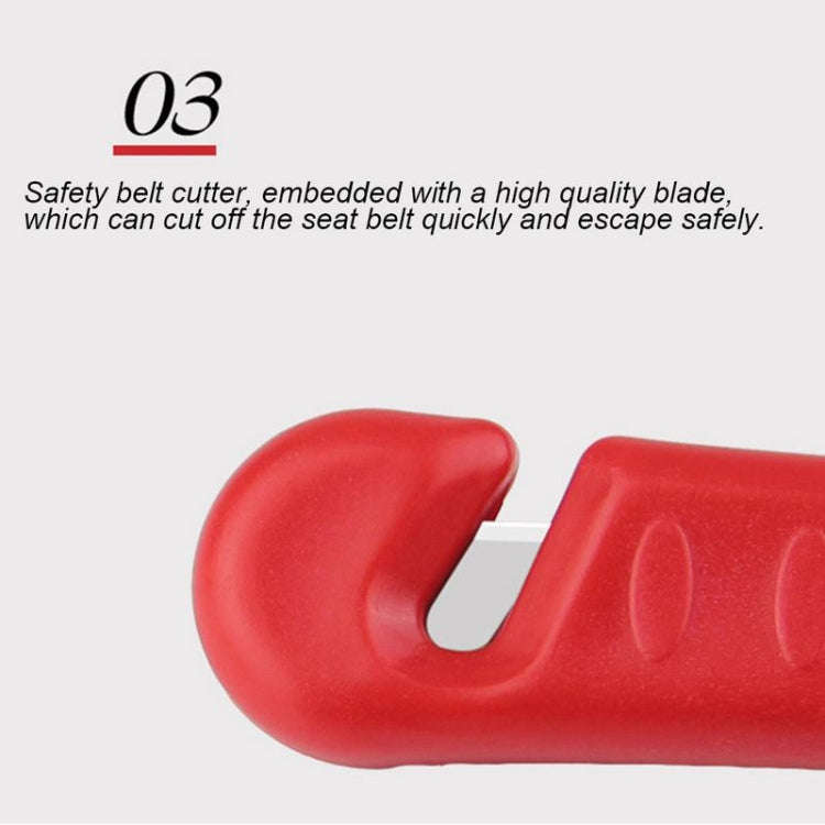 3 PCS Multifunctional Safety Hammers Car Windows Breaker Mini Rescue Escape Tool