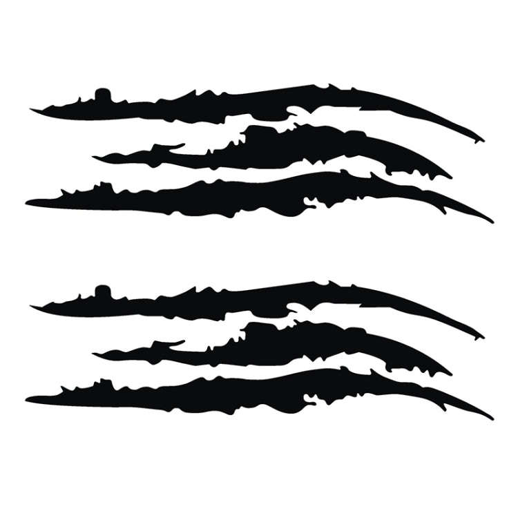 2 PCS Reflective Car Sticker Monster Scratch Stripe Claw Marks Car Auto Headlight Decoration Viny...