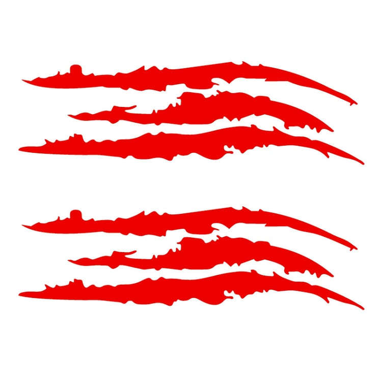 2 PCS Reflective Car Sticker Monster Scratch Stripe Claw Marks Car Auto Headlight Decoration Viny...