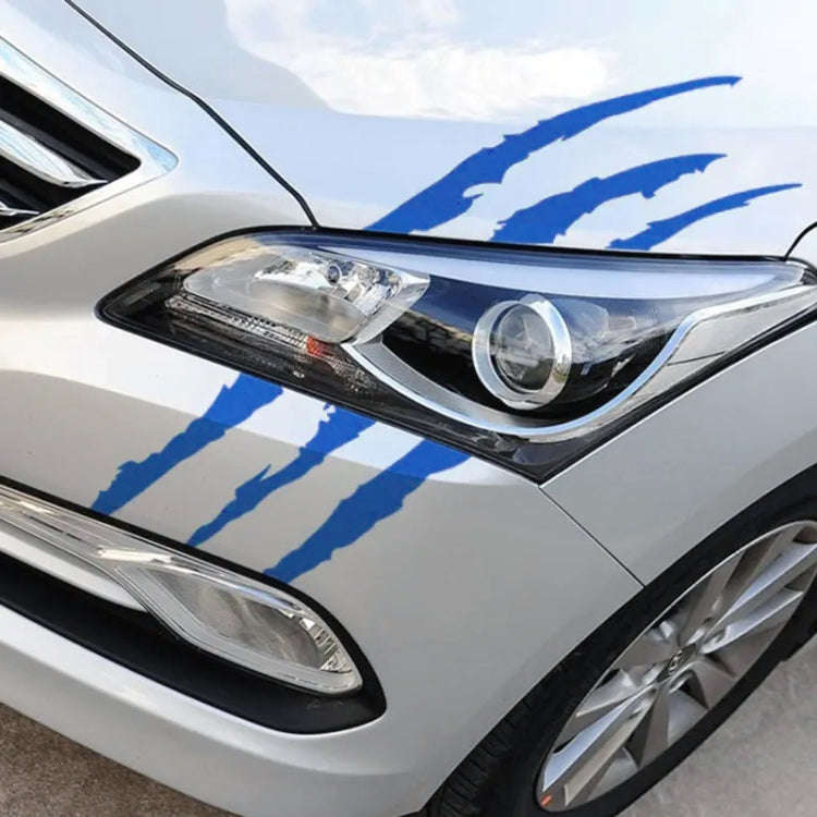 2 PCS Reflective Car Sticker Monster Scratch Stripe Claw Marks Car Auto Headlight Decoration Viny...