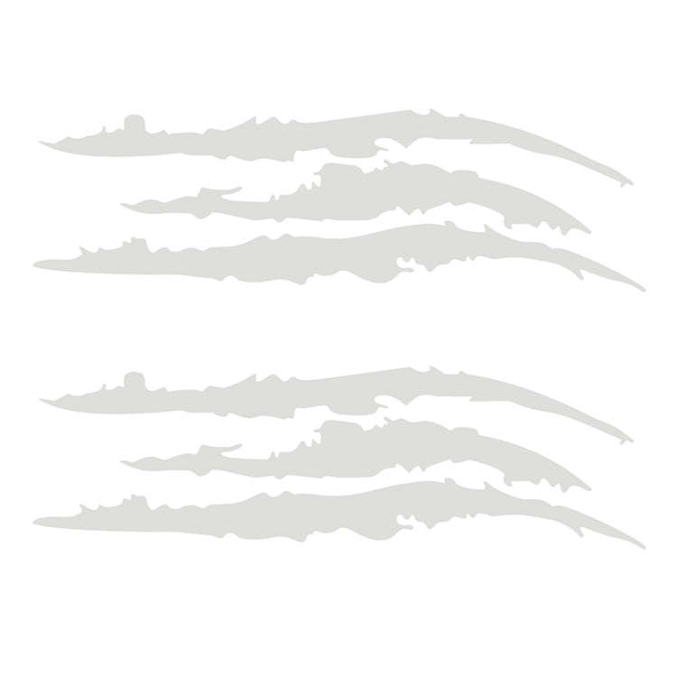 2 PCS Reflective Car Sticker Monster Scratch Stripe Claw Marks Car Auto Headlight Decoration Viny...
