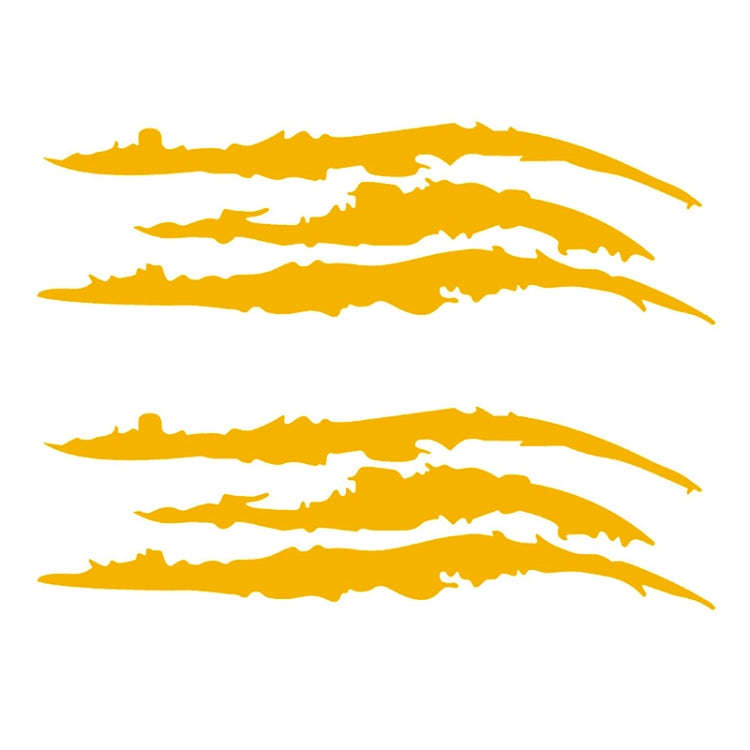 2 PCS Reflective Car Sticker Monster Scratch Stripe Claw Marks Car Auto Headlight Decoration Viny...