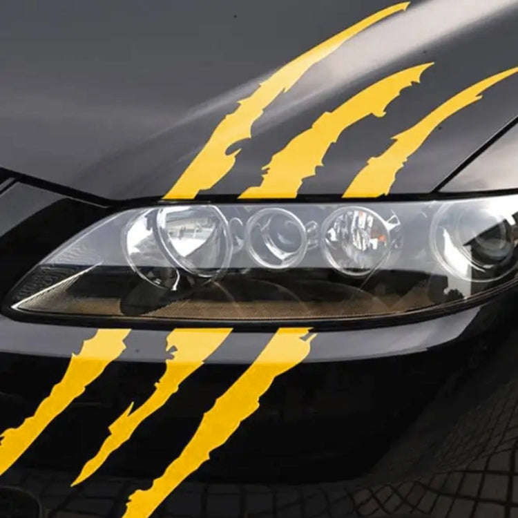 2 PCS Reflective Car Sticker Monster Scratch Stripe Claw Marks Car Auto Headlight Decoration Viny...