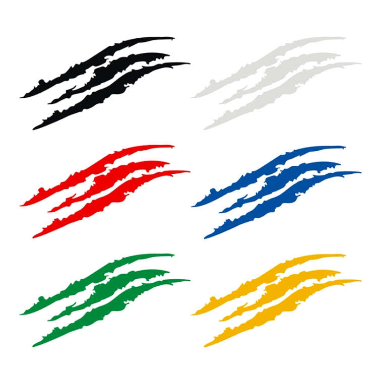 2 PCS Reflective Car Sticker Monster Scratch Stripe Claw Marks Car Auto Headlight Decoration Viny...
