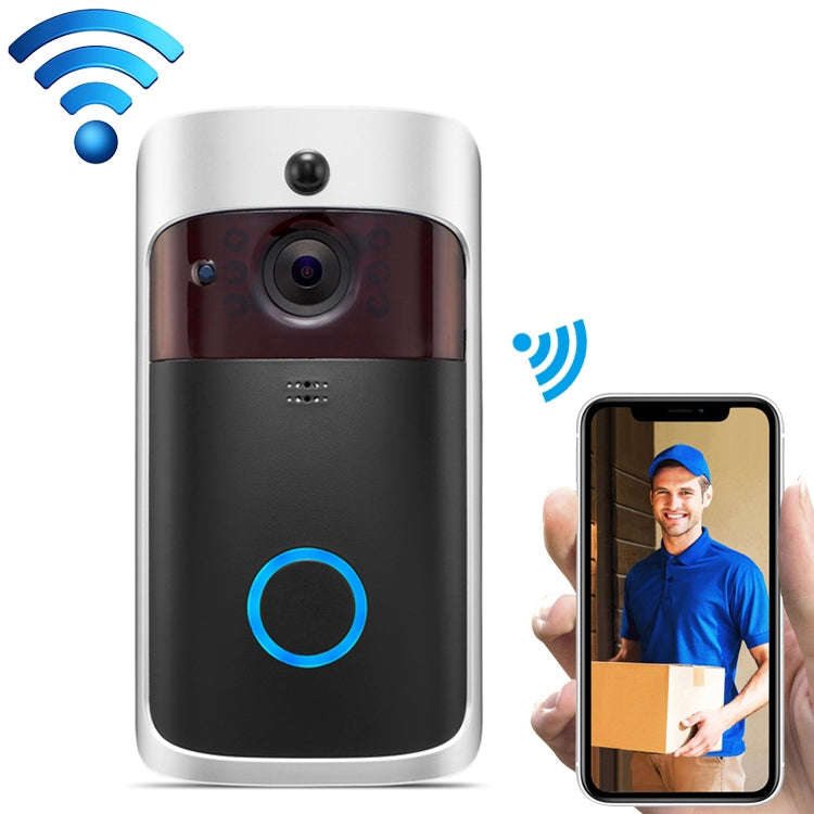 V5 Smart Phone Call Visual Recording Video Doorbell Night Vision Wireless WiFi Security Home Moni...