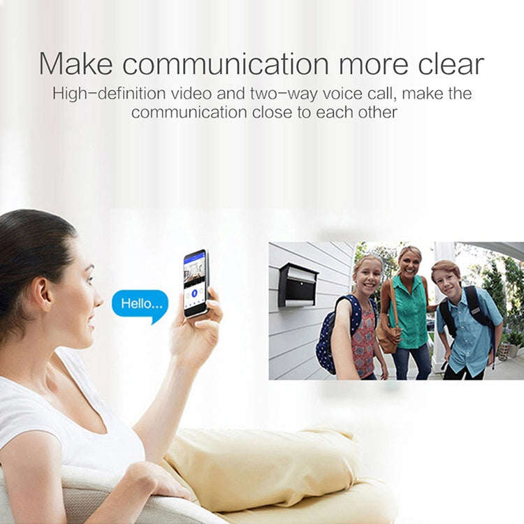 V5 Smart Phone Call Visual Recording Video Doorbell Night Vision Wireless WiFi Security Home Moni...