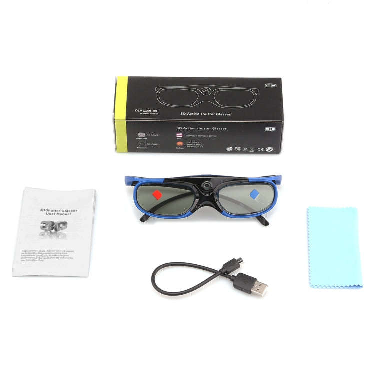 Universal Battery DLP Active Shutter 3D Glasses 96-144Hz For XGIMI Optoma Acer Viewsonic Home The...