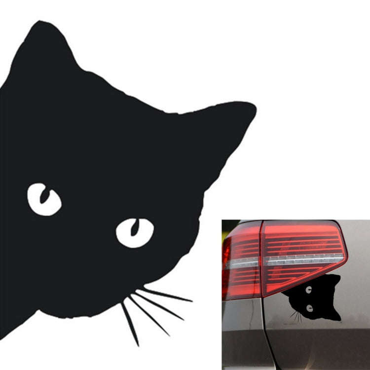 CAT FACE PEERING Pet Cat Car Sticker Decals , Size: 12x15cm