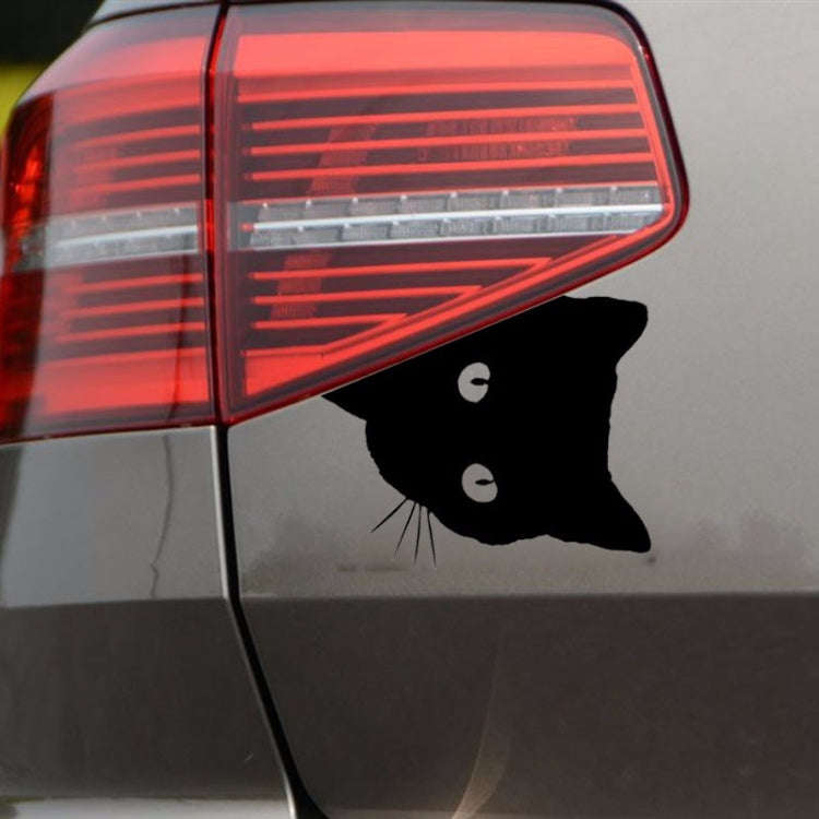 CAT FACE PEERING Pet Cat Car Sticker Decals , Size: 12x15cm