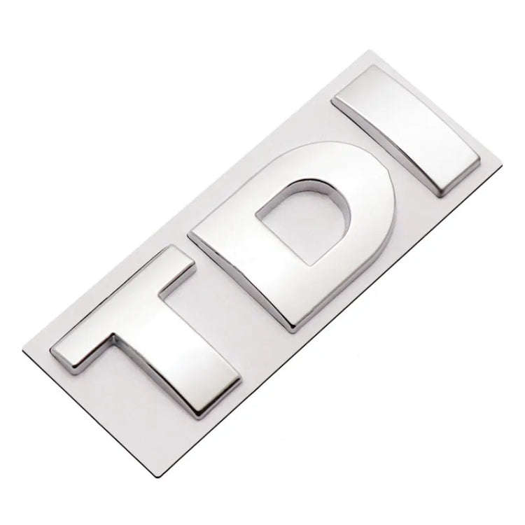 DIY TDI 3D Badge Emblem Decal Car Sticker, Random Color Delivery
