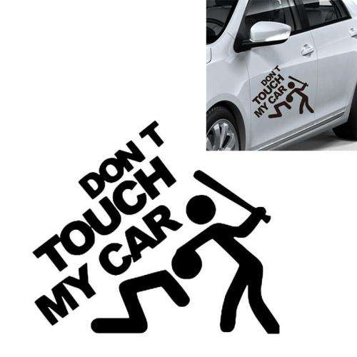Dont Touch My Car Pattern Car Sticker Window Decal, Size: 22x19cm(Black)