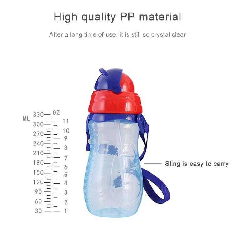 Baby Water Feeding Bottle With Straw Portable Cartoon Save Cups Sports Bottles Baby Feeding Cups(...