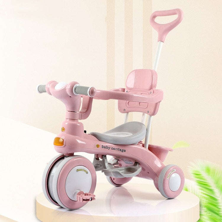 Children Tricycle Bicycle Outdoor Stroller(Pink)
