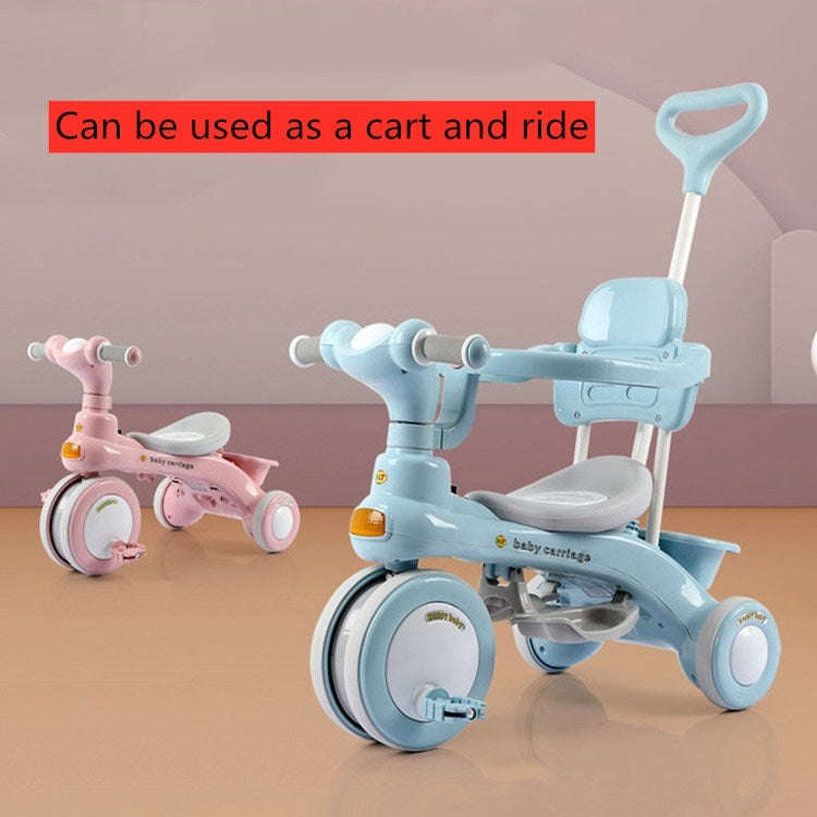 Children Tricycle Bicycle Outdoor Stroller(Pink)