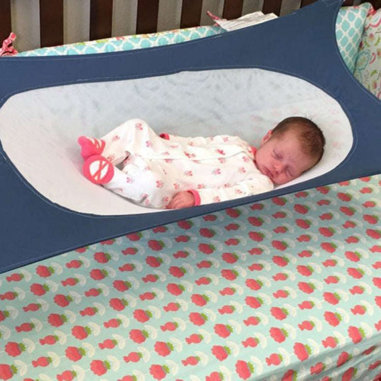 Detachable Portable Infant Baby Hammock Children Hanging Furniture Lightweight Baby Bed Indoor(Navy)