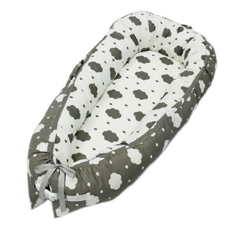 80*50cm Baby Bed Newborn Nursing Bionic Bed Crib Cot Baby Sleeping Artifact Bed Travel Bed Bumper...
