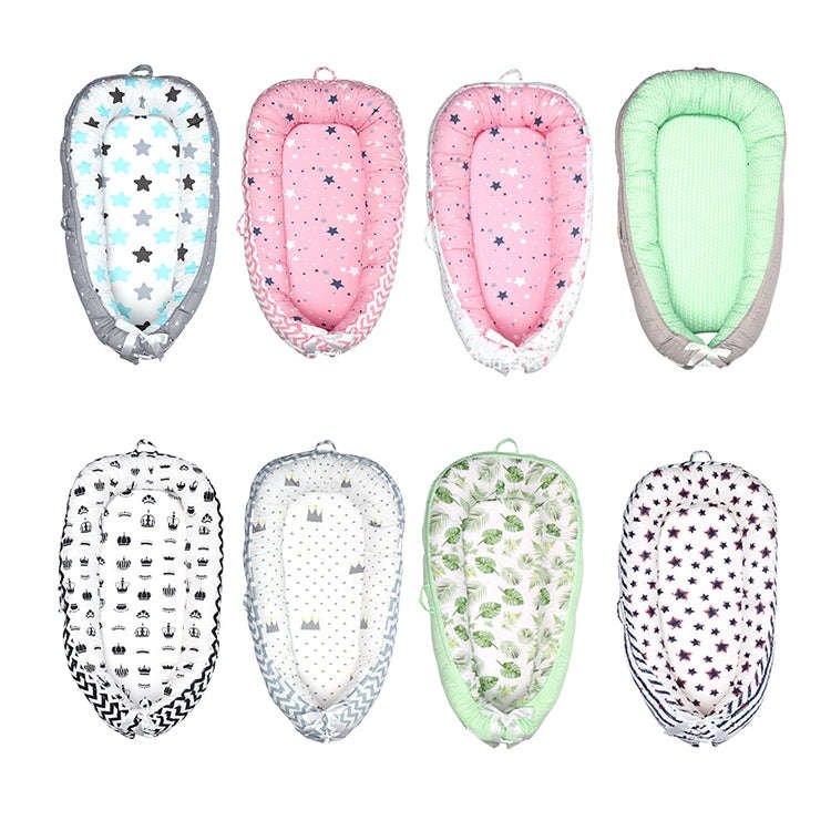 80*50cm Baby Bed Newborn Nursing Bionic Bed Crib Cot Baby Sleeping Artifact Bed Travel Bed Bumper...