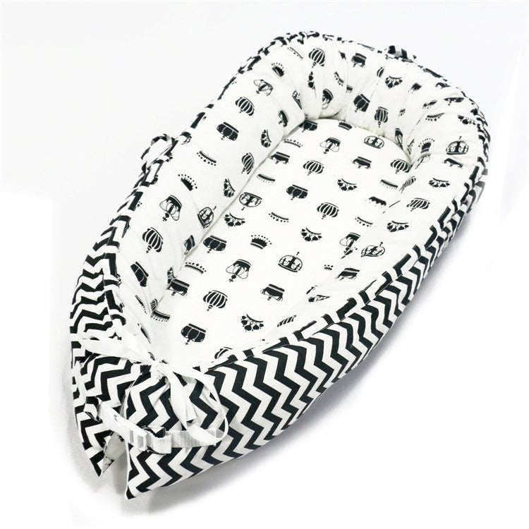 80*50cm Baby Bed Newborn Nursing Bionic Bed Crib Cot Baby Sleeping Artifact Bed Travel Bed Bumper...