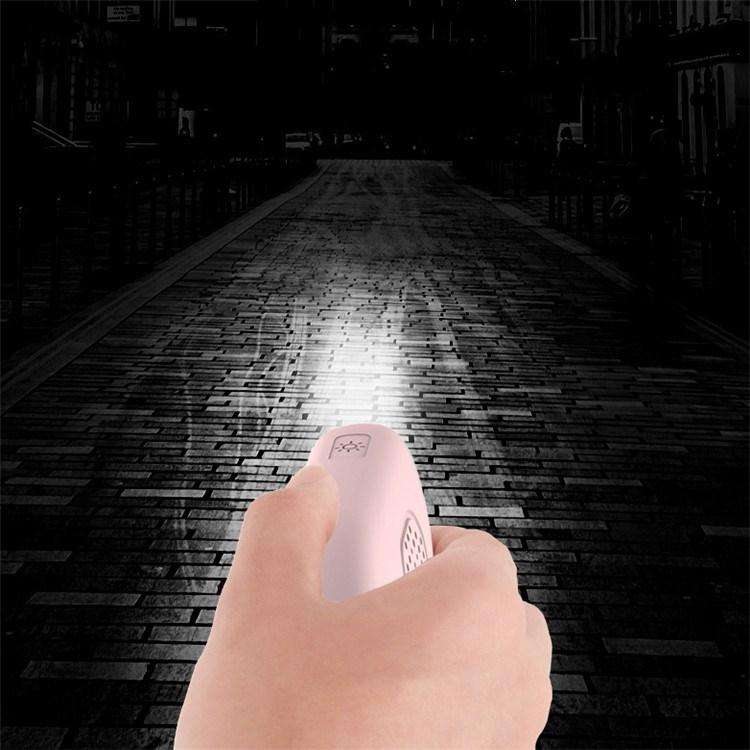 130dB IP44 Waterproof Rechargeable Anti-wolf Alarm Flashlight Intelligent Personal Alarm, English...