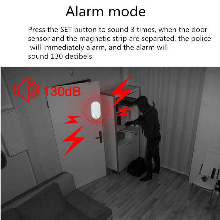 MC-03 130dB Multi-function Door and Window Anti-theft Alarm with  5 Modes