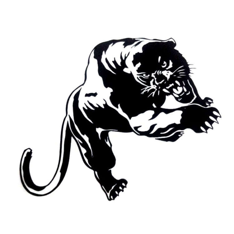 10pcs Wild Panther Car Body Decal Car Stickers Motorcycle Decorations, Size: 19x12cm(Black)