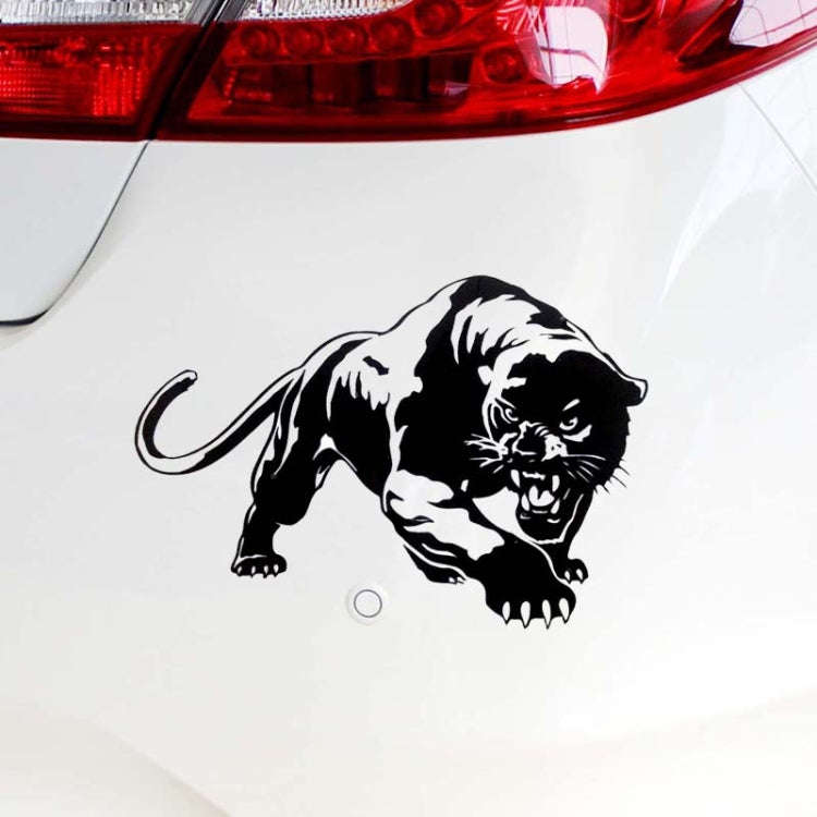 10pcs Wild Panther Car Body Decal Car Stickers Motorcycle Decorations, Size: 19x12cm(Black)
