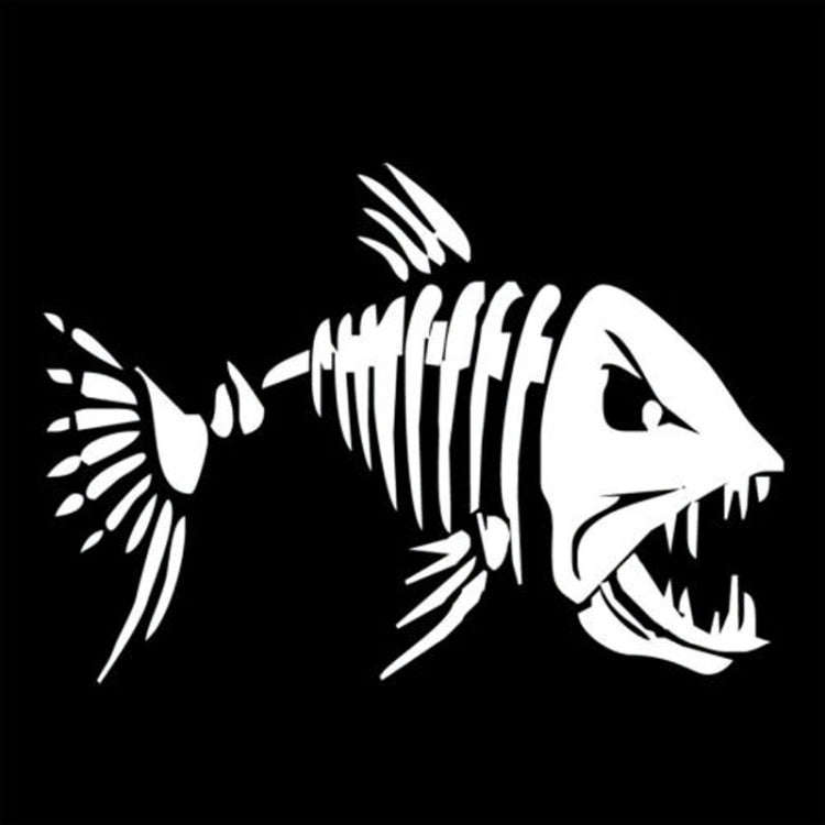 10 PCS YOJA Mad Fish Funny Decal Car Window Decoration Vinyl Stickers Motorcycle Accessories, Siz...
