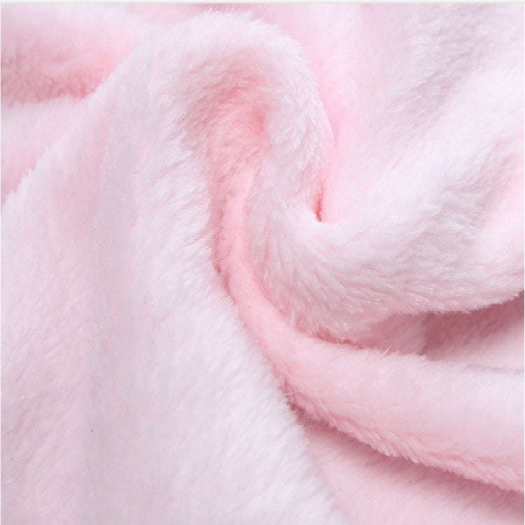 Cute Animal Cartoon Babies Blanket Kids Hooded Bathrobe Toddler Baby Bath Towel(Pink)