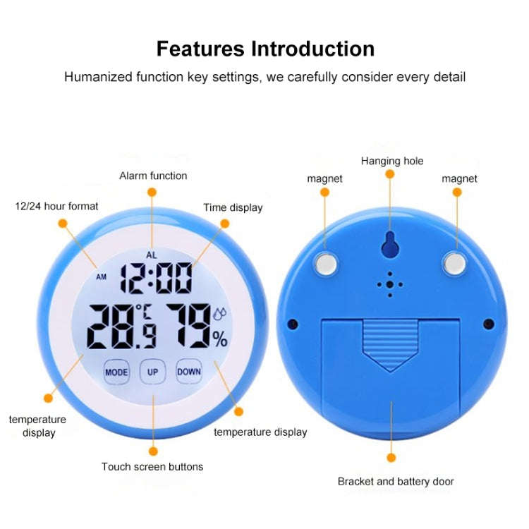 High Precision Indoor Electronic Thermometer(Black)