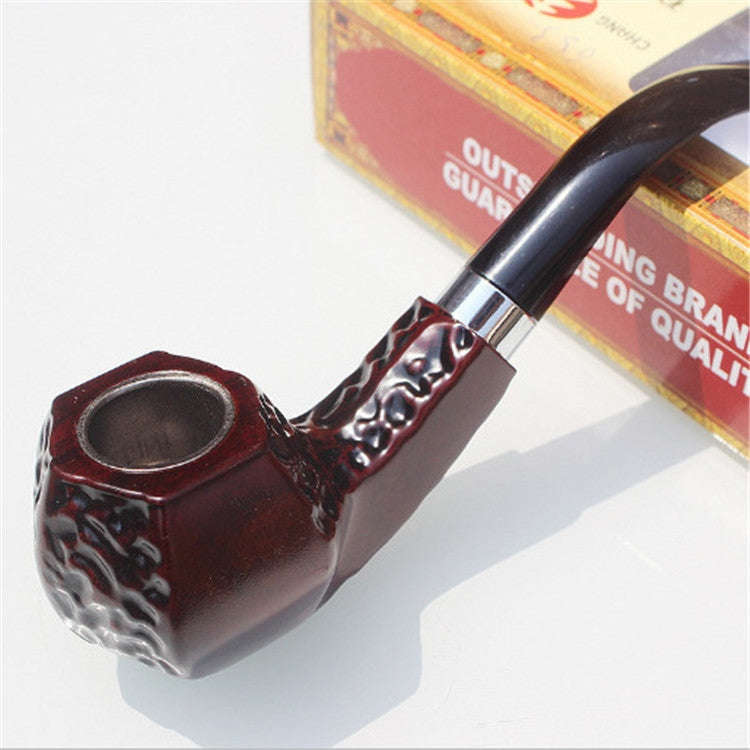 Bakelite Resin Pipe Iron Pot Dry Pipe Men Portable Filter Curved Pipe