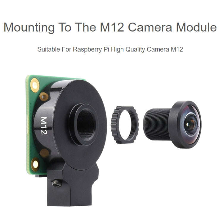 Waveshare WS1842714 For Raspberry Pi M12 High Resolution Lens, 14MP, 2.72mm Focal Length,23964