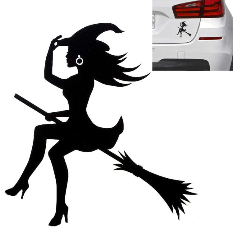 Sexy Witch Fashion Car Sticker Vinyl Decals Decor, Size: 15x14cm(Black)