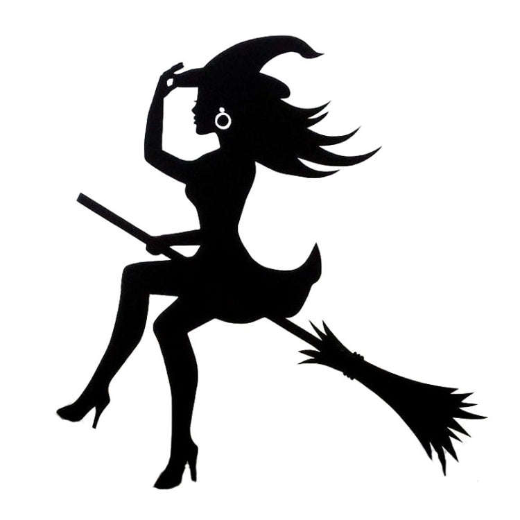 Sexy Witch Fashion Car Sticker Vinyl Decals Decor, Size: 15x14cm(Black)