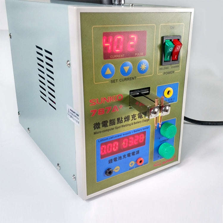 SUKKO LED Pulse Battery Spot Welder + Spot Welding Machine Micro-computer Micro Welding with LED ...