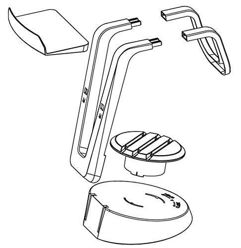 VR Headset Display Station Showcase Storage Mount Holder Cable Organizer For SONY PlayStation PS4...