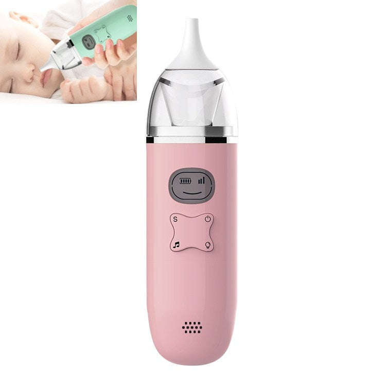 Music Baby Nasal Aspirator Newborn Electric Snot Cleaner(Pink)