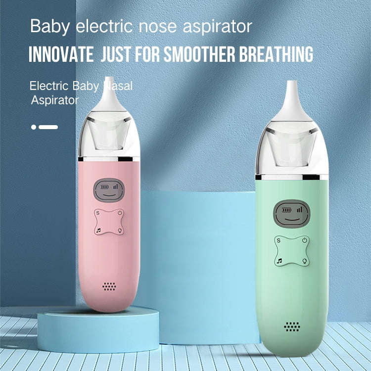 Music Baby Nasal Aspirator Newborn Electric Snot Cleaner(Pink)