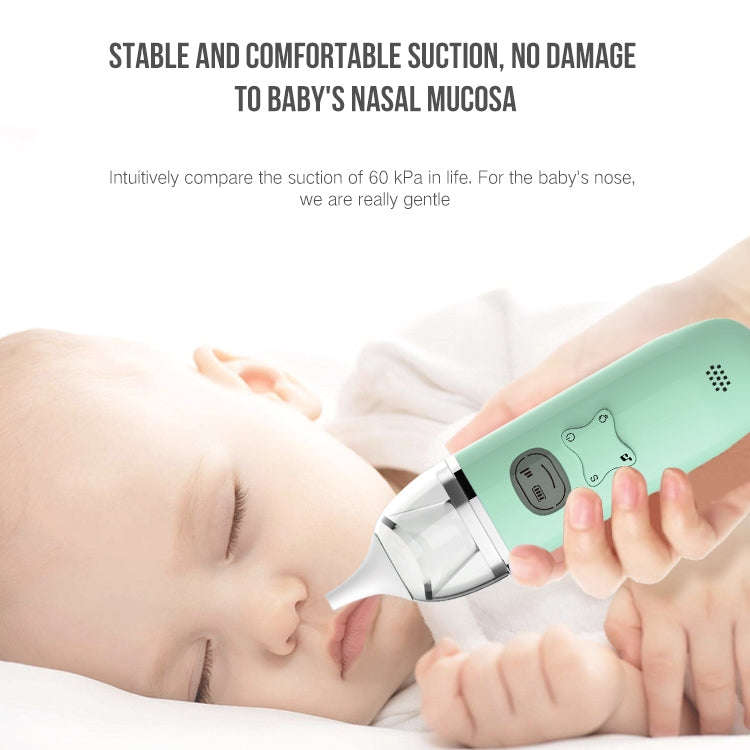 Music Baby Nasal Aspirator Newborn Electric Snot Cleaner(Pink)