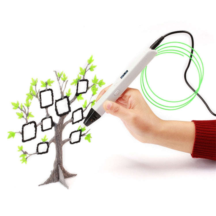 RP800A Childrens Educational Toys 3D Printing Pen, Plug Type:EU Plug(White)