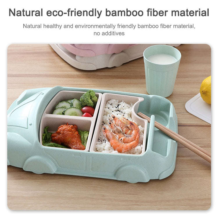 Bamboo Fiber Baby Cartoon Car Plate( Pink)