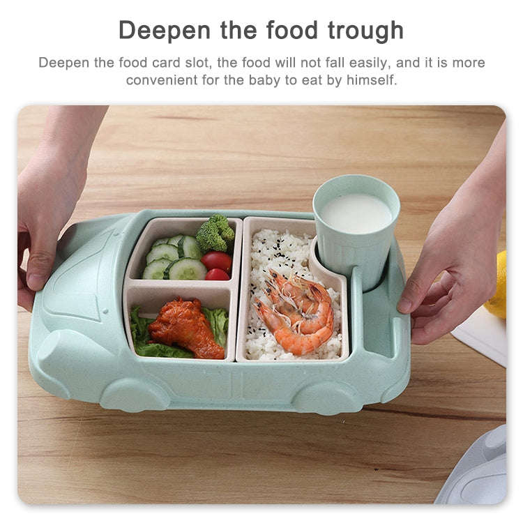 Bamboo Fiber Baby Cartoon Car Plate( Green)