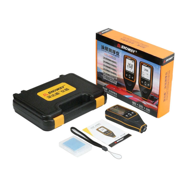 SNDWAY High-precision Car Paint Finish Coating Thickness Gauge Paint Measuring Instrument SW6310B...