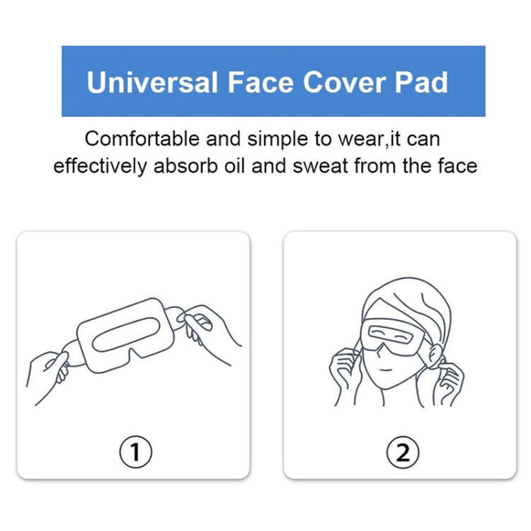 100 PCS Black Protective Hygiene VR Eye Mask Sanitary Disposable Eye mask pads for 3D VR Glass