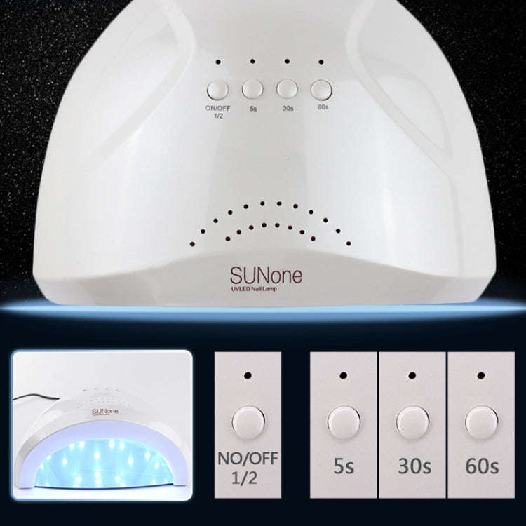 Sunone 48W UV Lamp Nail Polish Dryer, US Plug (Red)