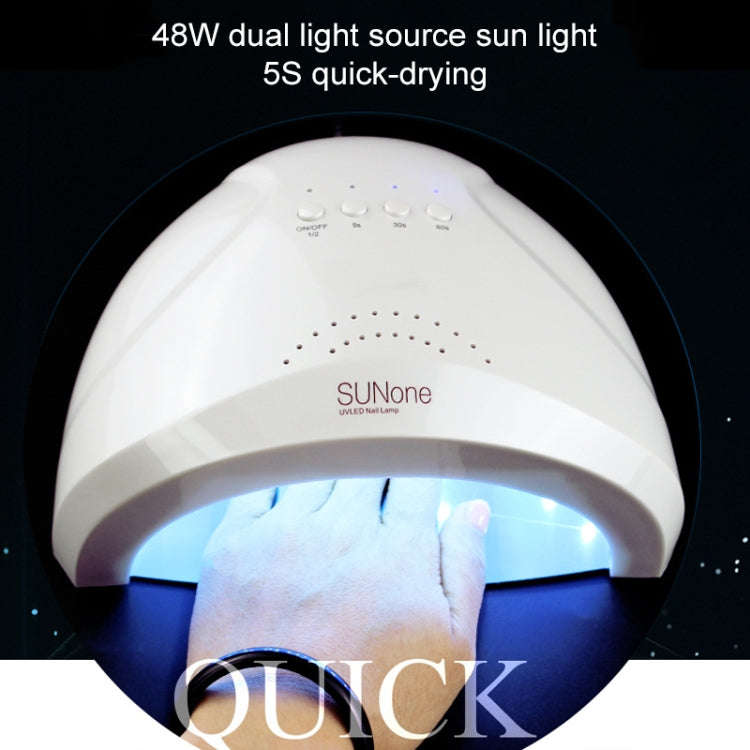Sunone 48W UV Lamp Nail Polish Dryer, US Plug (Red)
