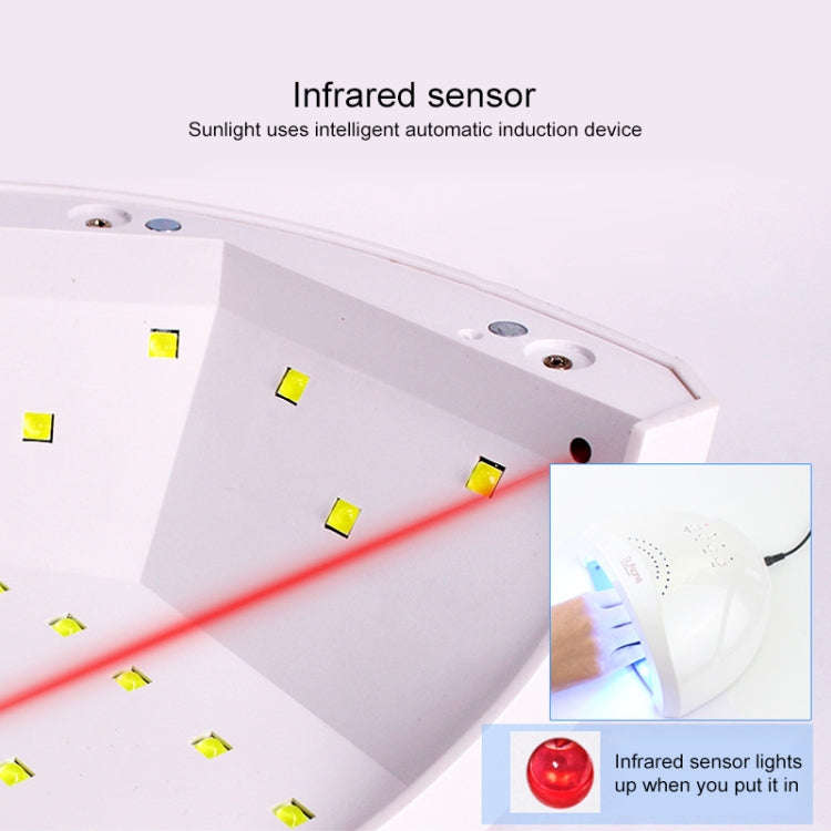 Sunone 48W UV Lamp Nail Polish Dryer, US Plug (Red)