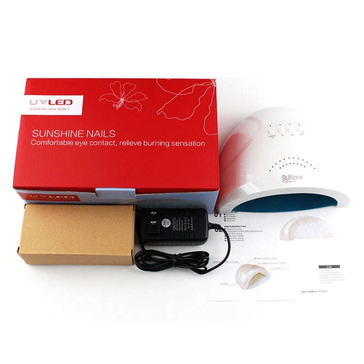 Sunone 48W UV Lamp Nail Polish Dryer, US Plug (Red)